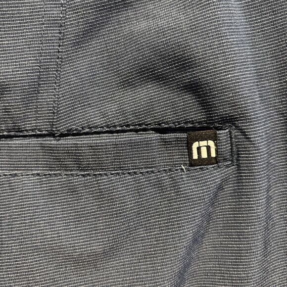 Travis Mathew Size 42 Blue Polyester Blend Performance Shorts Golf 10” Inseam - Picture 12 of 14